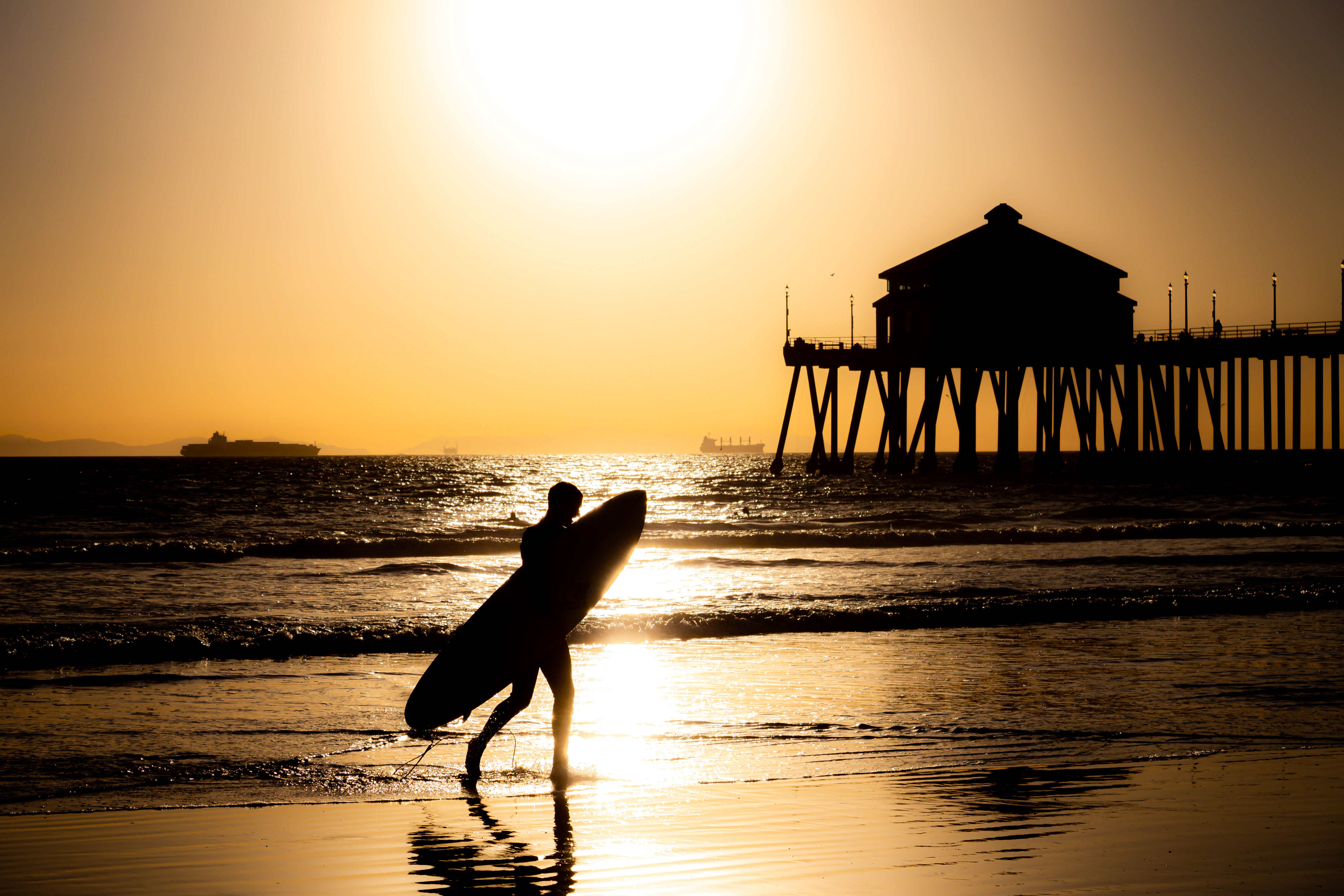 Southern California coastal business setting
